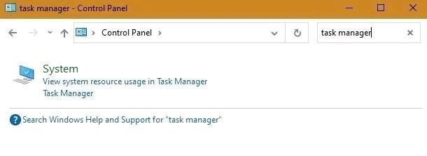 Bạn có thể mở Task Manager từ Control Panel để kiểm tra và quản lý các tiến trình và ứng dụng đang chạy trên hệ thống của bạn.