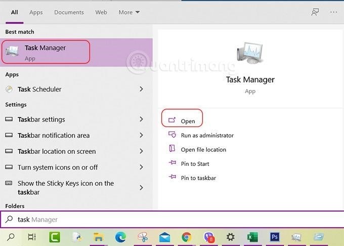 Bạn có thể mở Task Manager bằng cách tìm kiếm trên máy tính của bạn. Task Manager là một công cụ cho phép bạn xem và kiểm soát các quy trình và ứng dụng đang chạy trên máy tính của bạn, giúp bạn quản lý tài nguyên và tối ưu hóa hiệu suất của hệ thống.