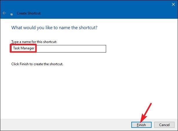 Nhập tên cho shortcut mới để hoàn thành quá trìnhOutput: Điền tên vào shortcut mới để kết thúc quá trình