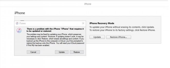 Phương pháp 3 để khắc phục iPhone không khả dụng với iTunes là thực hiện các bước sau đây: