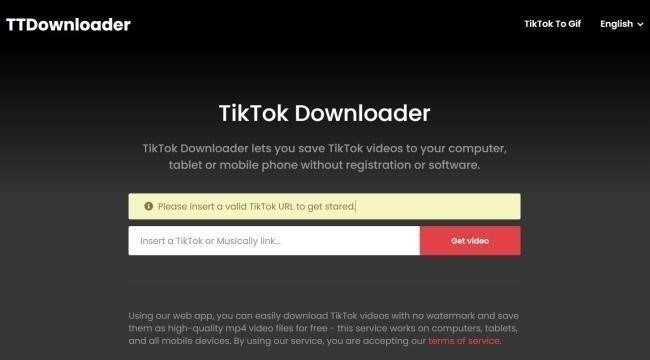 Bạn có thể sử dụng website Tik Tok Downloader để tải video từ Tik Tok mà không có logo của nền tảng này.