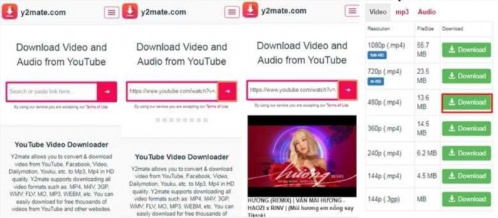 Bạn có thể tải video trên điện thoại từ trang web y2mate.com, đây là một công cụ hữu ích giúp bạn thuận tiện lưu trữ và xem lại những video yêu thích từ YouTube.