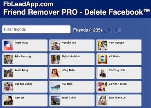 5. Bạn có thể sử dụng Friend Remover Pro để lọc danh sách bạn bè trên Facebook, giúp bạn loại bỏ những người không mong muốn hoặc không liên quan đến bạn.