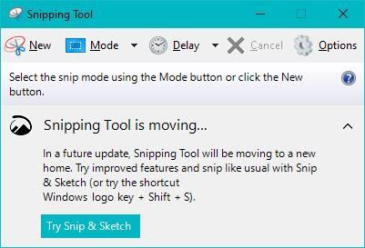 Chụp bằng phần mềm Snipping Tool có sẵn trong hệ điều hành Windows 10.