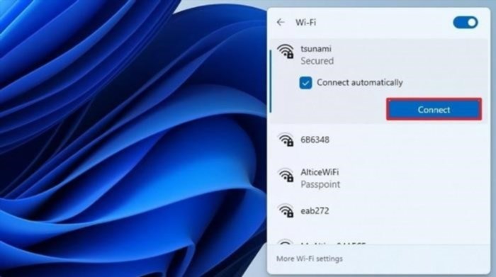 Kết nối wifi cho Laptop Windows 11 là việc cần thực hiện để có thể truy cập internet trên máy tính sử dụng hệ điều hành Windows 11. Việc kết nối wifi giúp bạn có thể truy cập internet một cách dễ dàng và thuận tiện, để có thể truyền tải dữ liệu, duyệt web, xem video và thực hiện các hoạt động online khác trên máy tính của bạn.