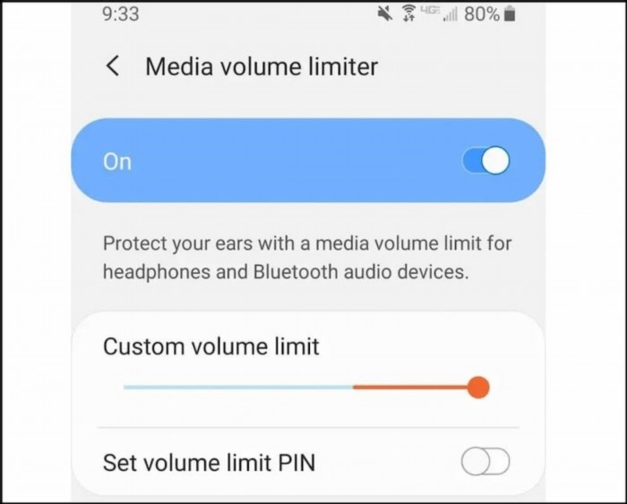 Tăng giới hạn âm lượng cho phép người dùng điều chỉnh mức độ âm thanh tối đa của thiết bị để tăng trải nghiệm nghe nhạc và xem phim mà không gây ảnh hưởng tiêu cực đến tai người dùng.