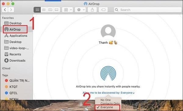 Bạn có thể chuyển ảnh từ iPhone sang Macbook bằng Airdrop, một tính năng hữu ích và tiện lợi cho việc chia sẻ tệp tin giữa các thiết bị Apple.