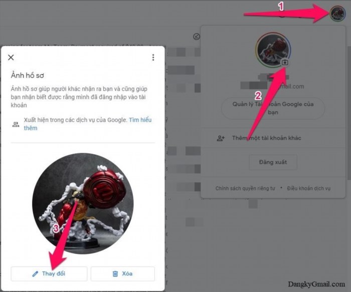 Cách đổi ảnh đại diện avatar Gmail trên máy tính & điện thoại