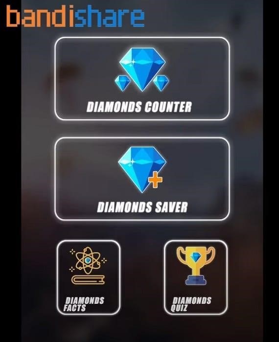 Nhấn vào DIAMONDS COUNTER để kiểm tra số lượng kim cương bạn đã thu thập được trong trò chơi.