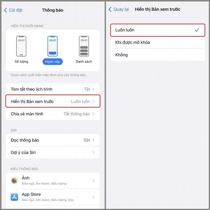 Cách hiển thị tin nhắn Messenger trên màn hình iPhone