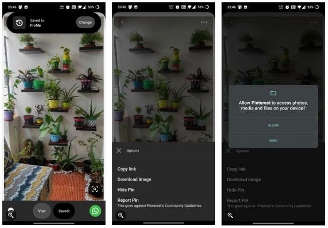 Lưu hình ảnh Pinterest trên Android giúp người dùng lưu giữ và quản lý các hình ảnh yêu thích từ Pinterest trên thiết bị di động Android của mình.