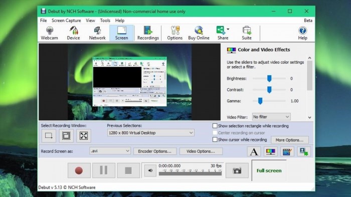 Debut Video Capture là một phần mềm ghi lại video màn hình chuyên nghiệp, cho phép người dùng ghi lại và lưu trữ các video từ màn hình máy tính của mình một cách dễ dàng và thuận tiện.