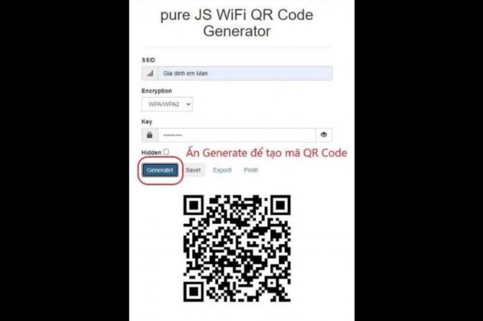 Cách tạo mã QR Wifi trên iPhone phần hai.