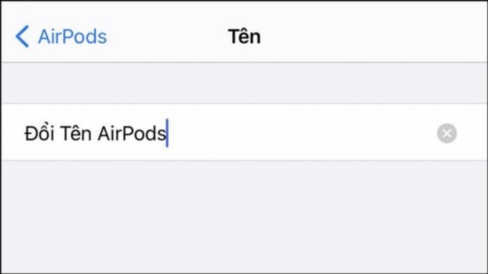 7. Đổi tên AirPods giúp người dùng có thể tùy chỉnh tên của tai nghe không dây AirPods theo ý muốn, tạo thêm sự cá nhân hóa và phong cách riêng cho thiết bị của mình.