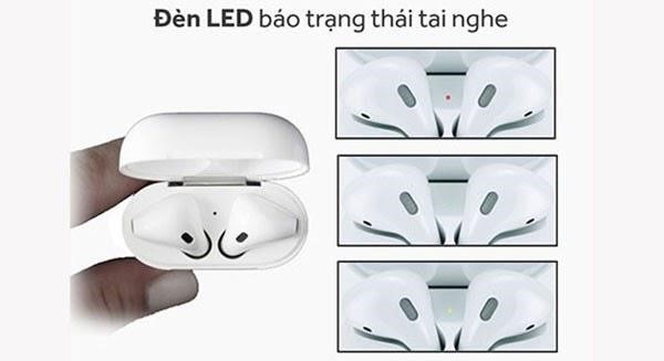 Đèn LED AirPods là một tính năng báo hiệu trên tai nghe AirPods, giúp người dùng nhận biết được trạng thái hoạt động của tai nghe, từ việc kết nối Bluetooth đến mức pin còn lại. Đèn LED này cũng có thể hiển thị các biểu tượng và màu sắc khác nhau để truyền đạt thông tin cho người dùng một cách rõ ràng và dễ hiểu.