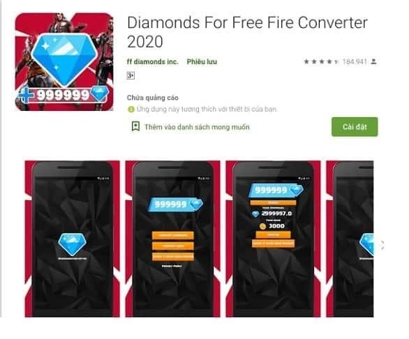 Tải ứng dụng Diamond For Free Fire Converter.