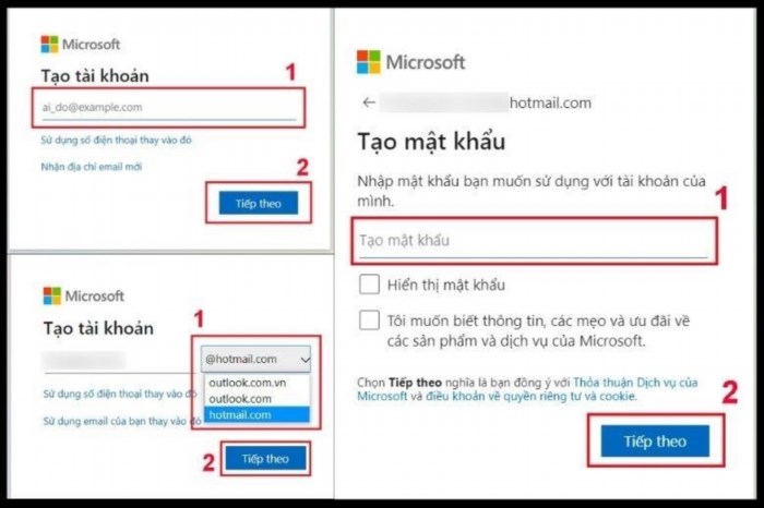 Hướng dẫn cách đăng ký tài khoản Hotmail trên máy tính bước đầu.