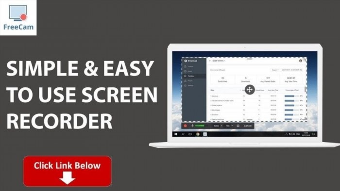 Phần mềm quay video Free Cam là một công cụ miễn phí cho phép người dùng ghi lại màn hình máy tính và tạo video chất lượng cao. Với giao diện đơn giản và dễ sử dụng, người dùng có thể thuận tiện thực hiện các tác vụ quay video, chỉnh sửa và chia sẻ nhanh chóng.