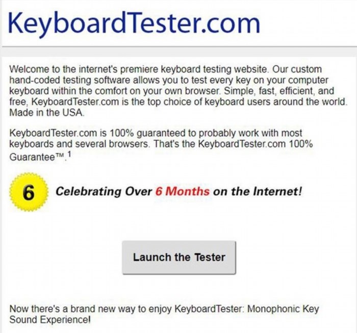Trang web keyboardtester.com được sử dụng để kiểm tra tính năng và hiệu suất của bàn phím, giúp người dùng kiểm tra và sửa chữa các lỗi liên quan đến bàn phím trên máy tính hoặc thiết bị di động.