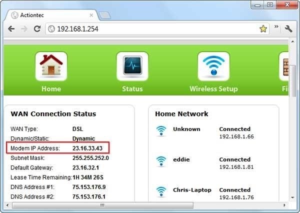 Truy cập vào trang điều khiển của bộ định tuyến để kiểm tra địa chỉ IP.