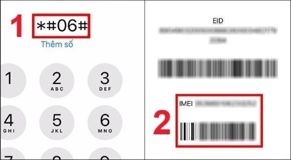 Hãy gửi tin nhắn theo định dạng *#06# để xem số IMEI của iPhone.