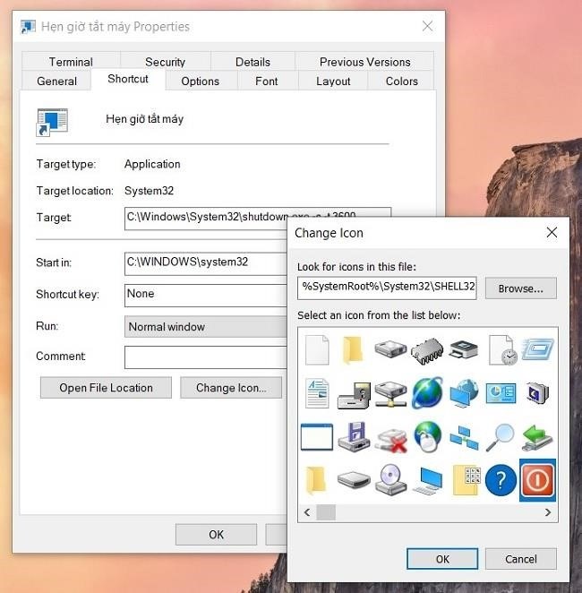 Người dùng có thể thay đổi biểu tượng phím tắt trên màn hình nền máy tính.