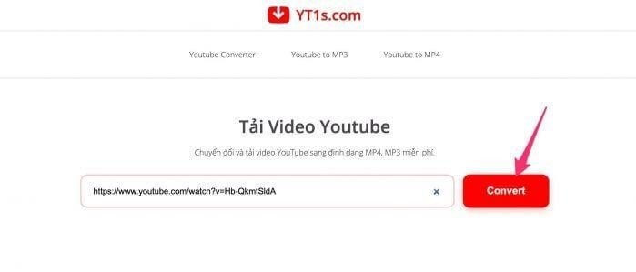 Bạn có thể sử dụng website YT1s.com để tải nhạc từ Youtube về định dạng MP3 một cách dễ dàng và nhanh chóng.