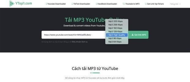 Bạn có thể sử dụng website Ytop1.com để chuyển đổi các video từ YouTube sang định dạng âm thanh MP3 một cách dễ dàng và thuận tiện.
