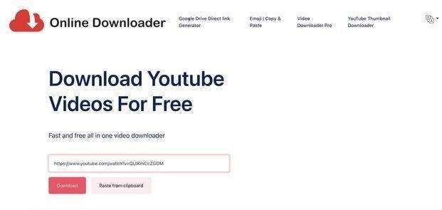 Bạn có thể sử dụng Onlinedownloader để tải miễn phí các file âm thanh MP3 từ YouTube.