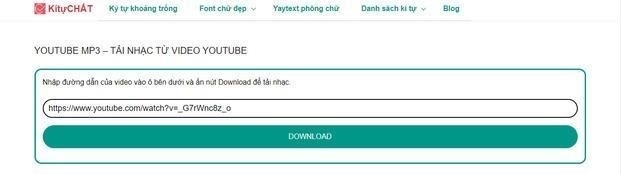 Bạn có thể chuyển đổi video từ YouTube sang định dạng âm thanh MP3 bằng cách sử dụng trang web kituchat.com.