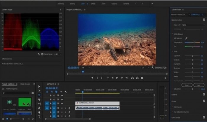 Thông tin khác về app làm video trên máy tính Adobe Premiere Pro bao gồm các tính năng mạnh mẽ như chỉnh sửa video chuyên nghiệp, thiết kế âm thanh chất lượng cao, tạo hiệu ứng đặc biệt đa dạng và hỗ trợ nhiều định dạng file khác nhau.