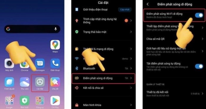 Hướng dẫn phát WiFi từ điện thoại Xiaomi giúp bạn chia sẻ kết nối mạng không dây từ thiết bị của mình với các thiết bị khác, đảm bảo bạn có thể truy cập internet mọi lúc mọi nơi.