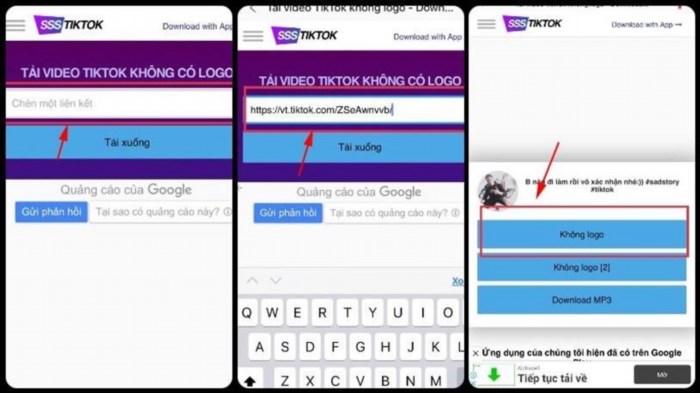 Để tải video không logo từ TikTok, bạn có thể sử dụng công cụ SSSTikTok, giúp bạn lưu lại các video mà không có logo của TikTok.