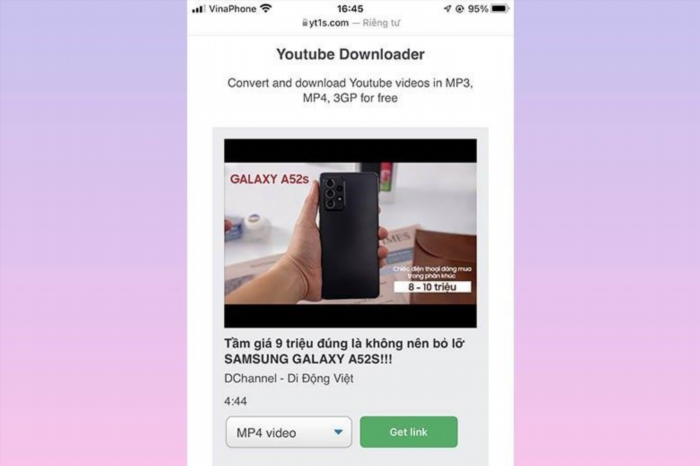 Cách download video Youtube về iPhone trên trang web yt1s.com đơn giản và tiện lợi, giúp bạn có thể tải về và xem video yêu thích mọi lúc, mọi nơi.