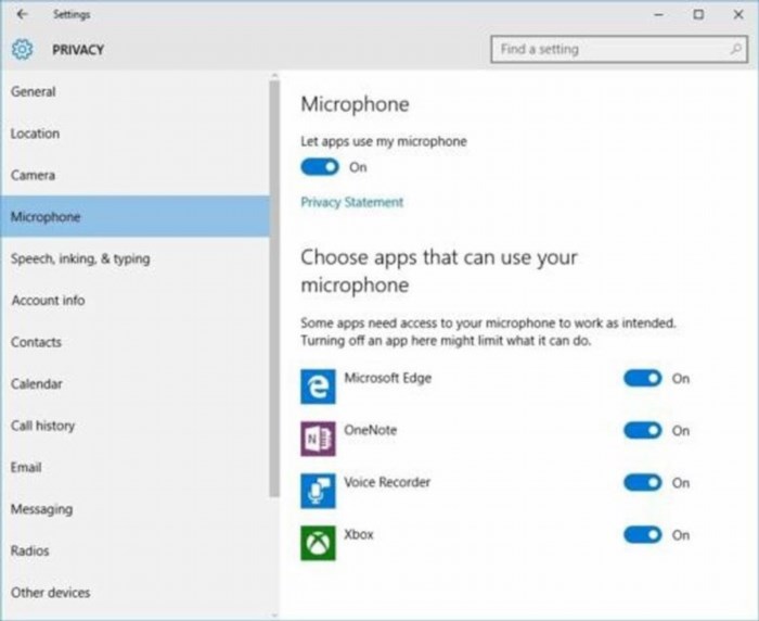 Để bật micro trong laptop chạy hệ điều hành Windows 10 thông qua Windows Settings, bạn cần làm những bước sau đây: