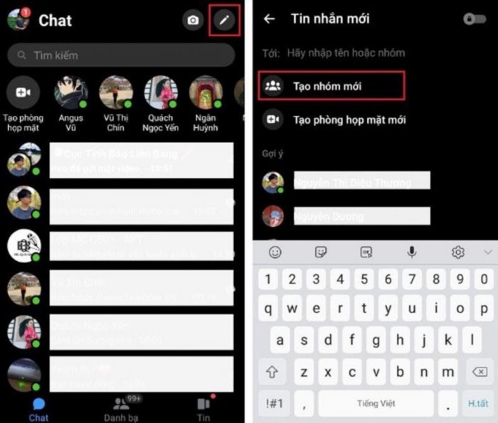 Tạo group chat trên Facebook Messenger cho phép bạn kết nối và trò chuyện cùng nhiều người cùng một lúc, chia sẻ thông tin và trải nghiệm tương tác trực tuyến một cách dễ dàng và thuận tiện.
