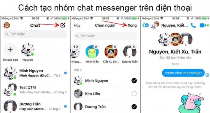 Cách lập nhóm chat trên Messenger điện thoại iPhone đơn giản và tiện lợi, giúp người dùng có thể trò chuyện cùng nhiều người cùng một lúc và chia sẻ thông tin dễ dàng.
