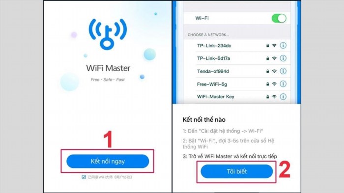 Cách truy cập Wifi mà không cần mật khẩu bằng Wifi Master.