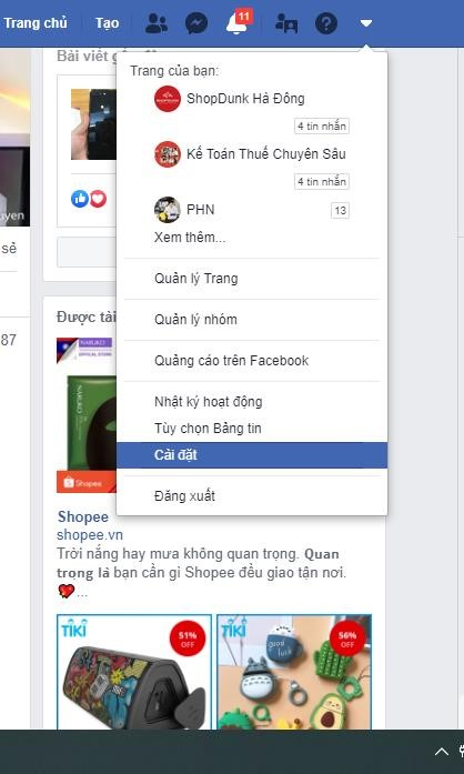 Cài đặt Facebook trên máy tính của bạn.