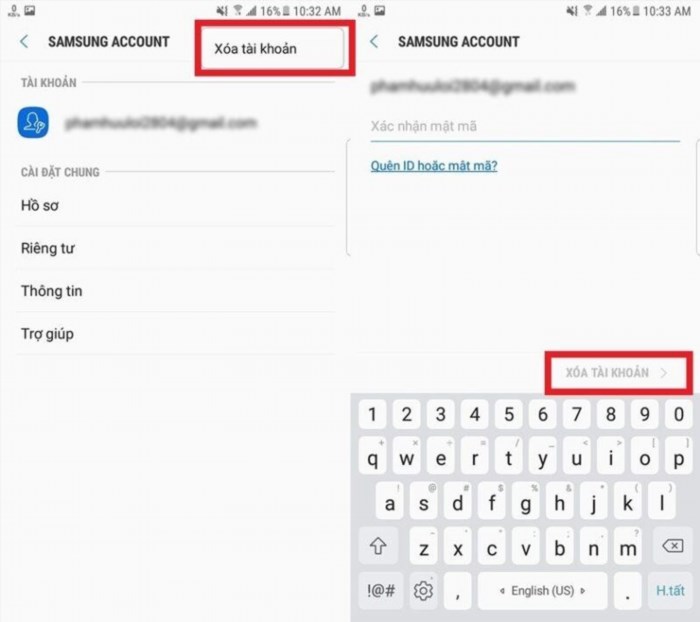 Để xóa tài khoản Samsung Account ra khỏi điện thoại, bạn cần thực hiện các bước sau: