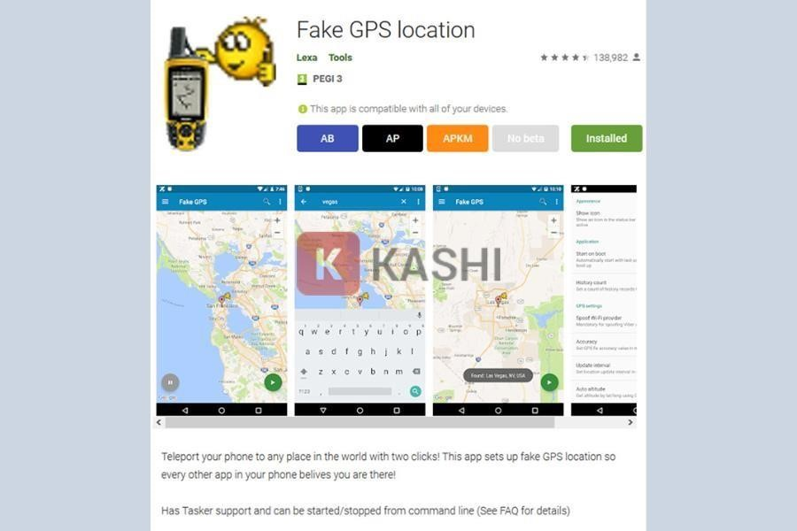Tải phần mềm Fake GPS Location về điện thoại của bạn.