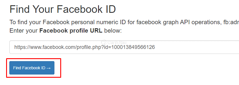 Find Facebook ID