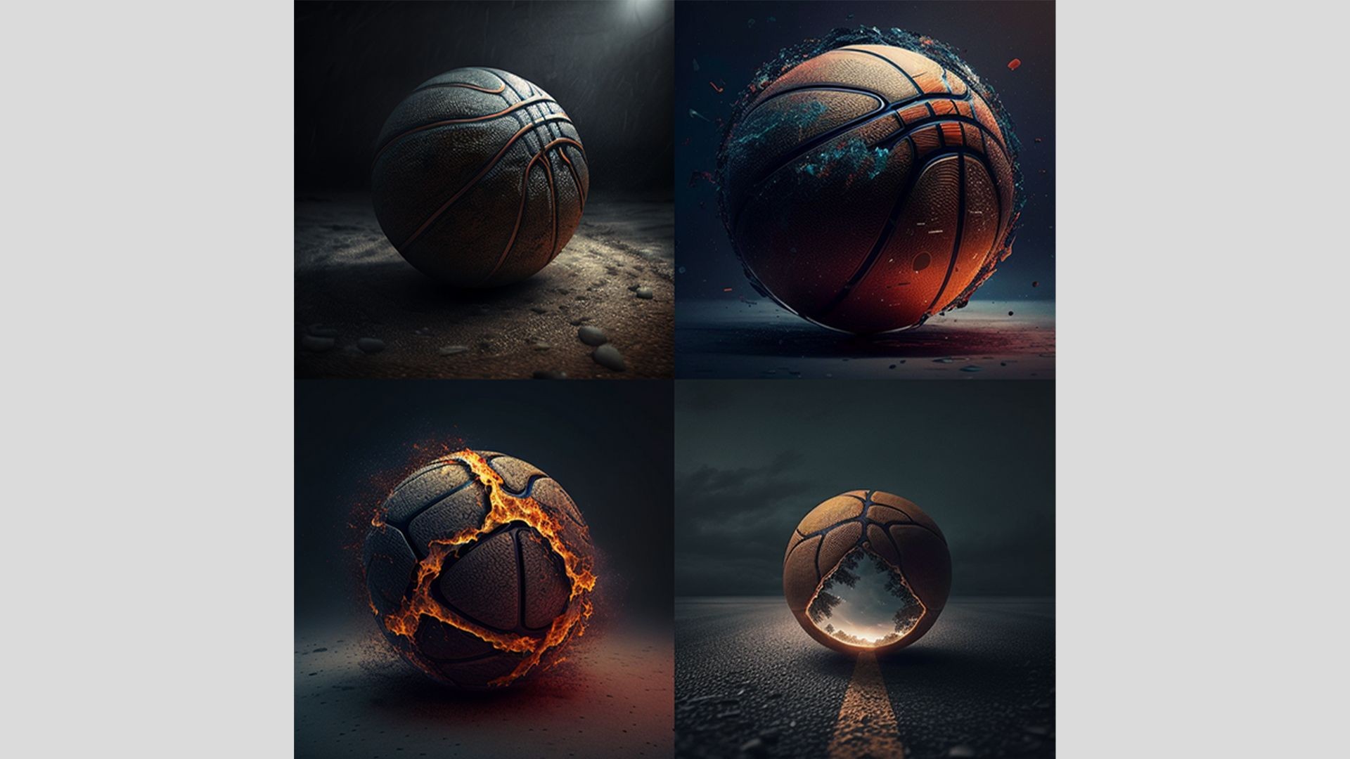 A basketball prompt Midjourney v4