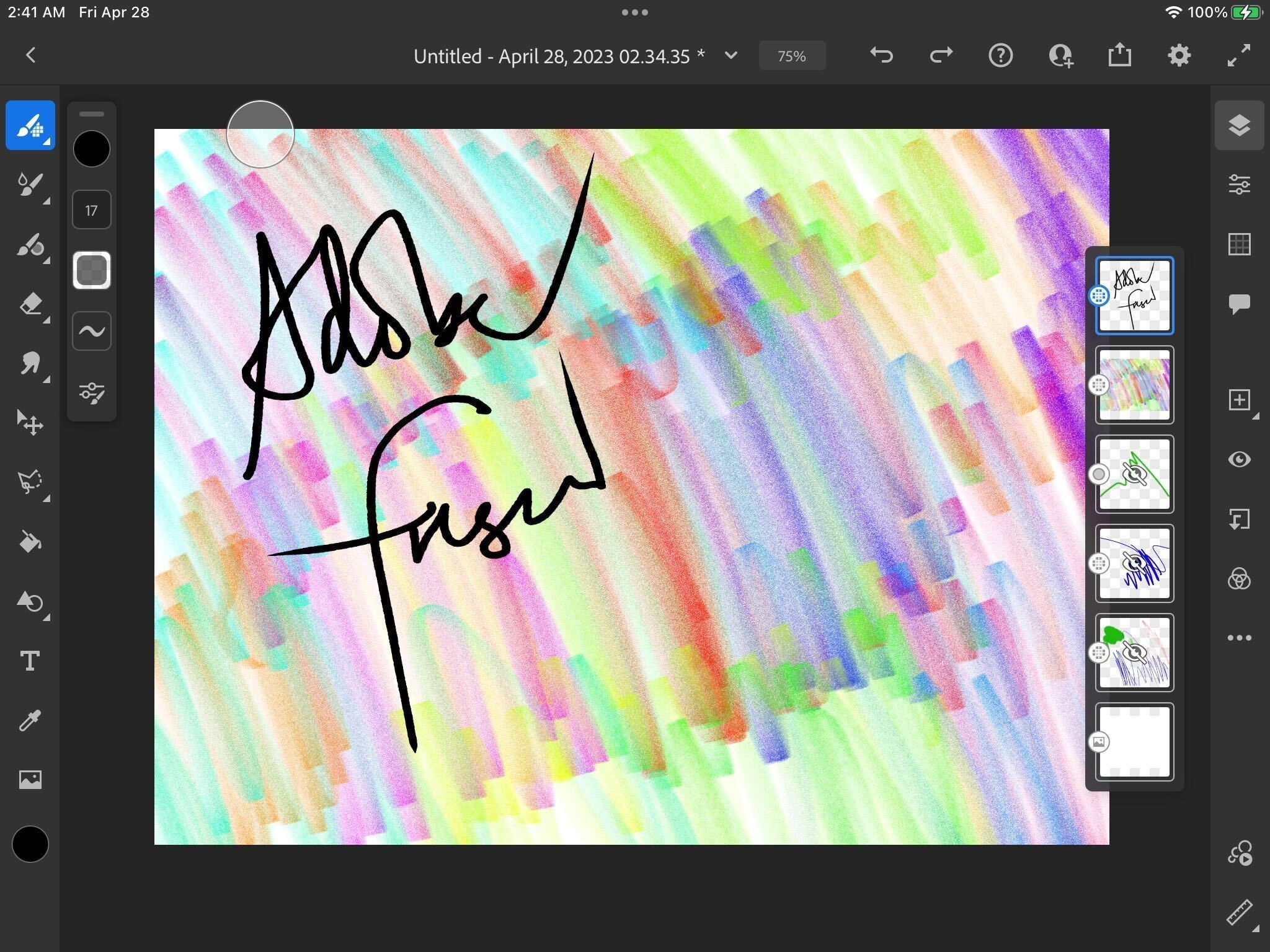 Adobe Fresco trên iPad