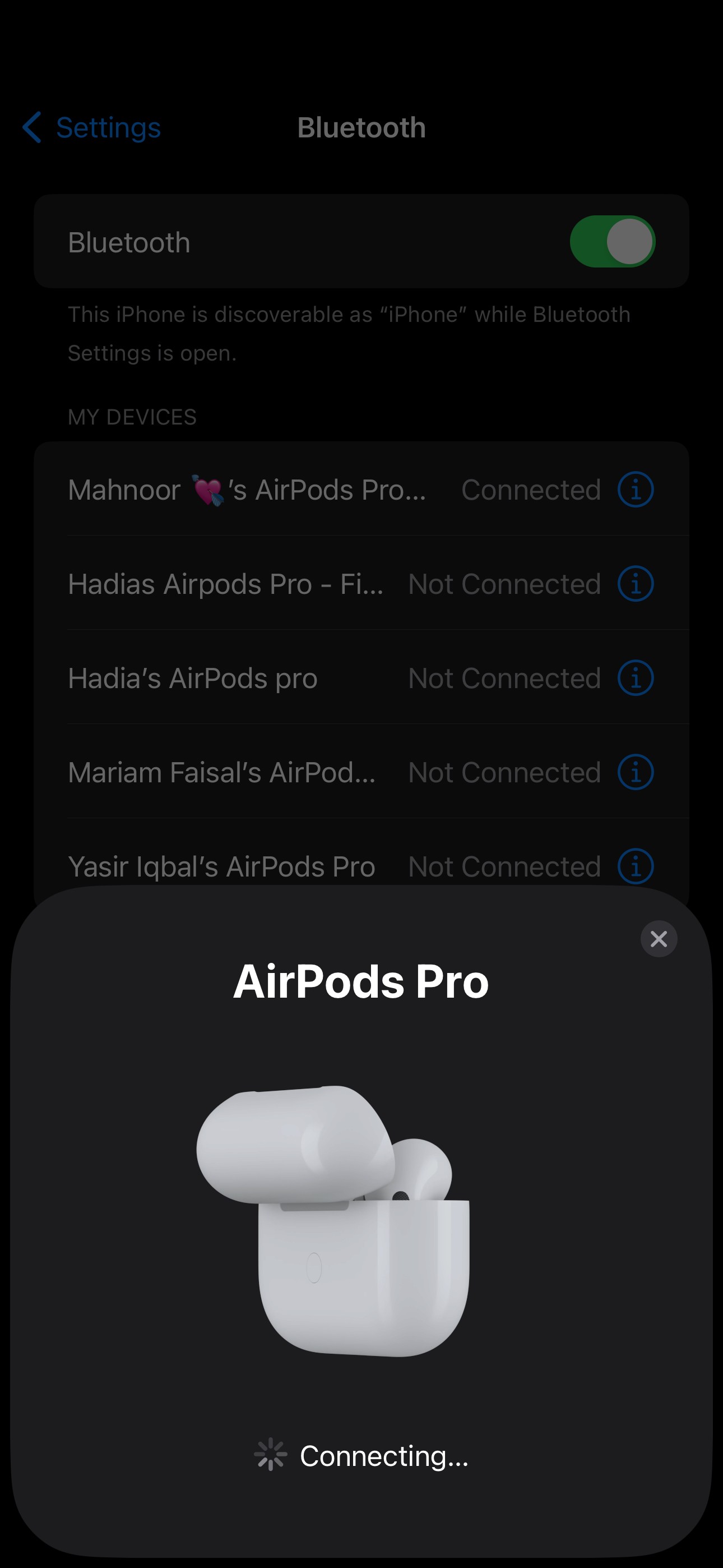 AirPods kết nối với iPhone