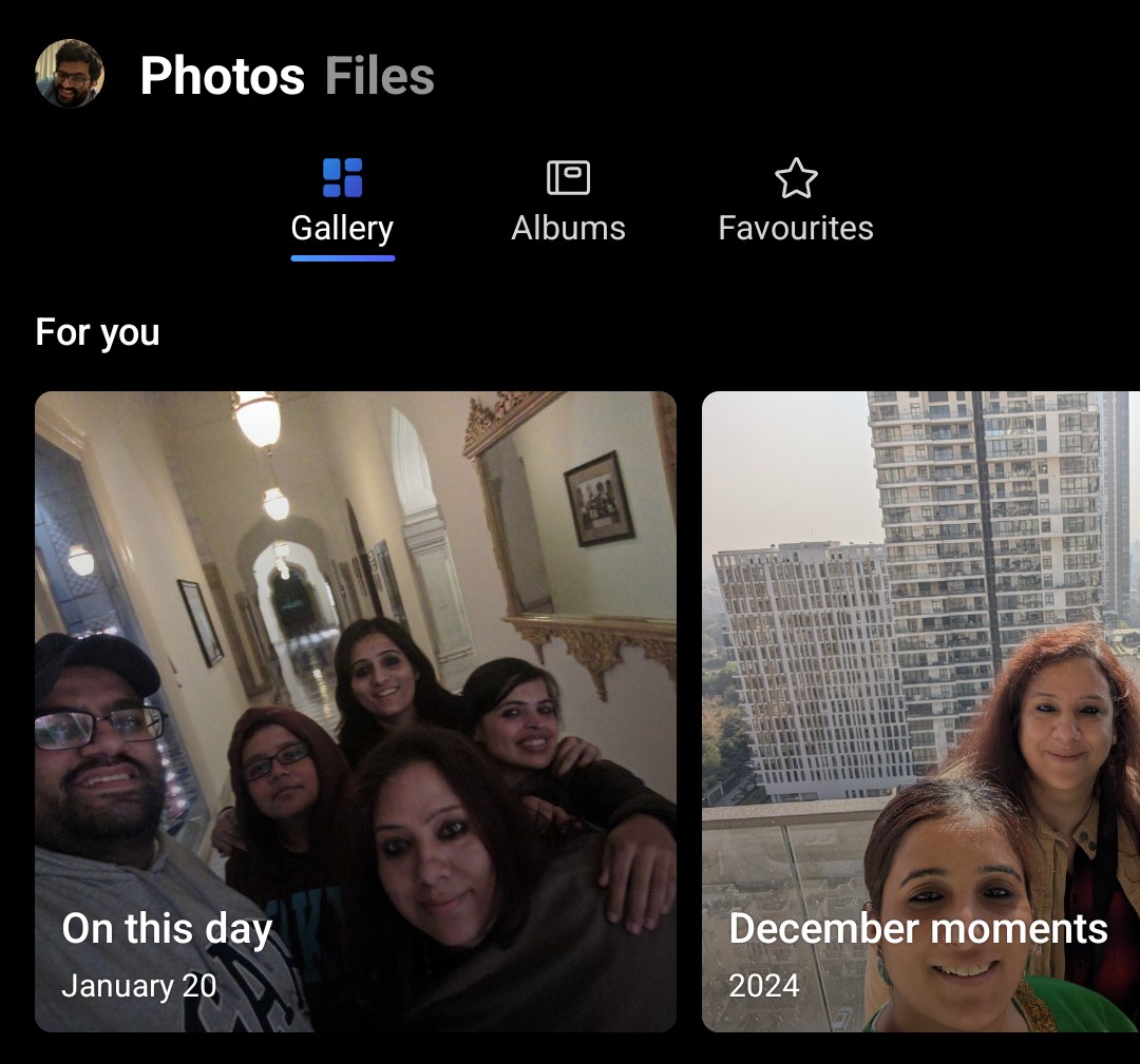 Album được sắp xếp trên Microsoft OneDrive