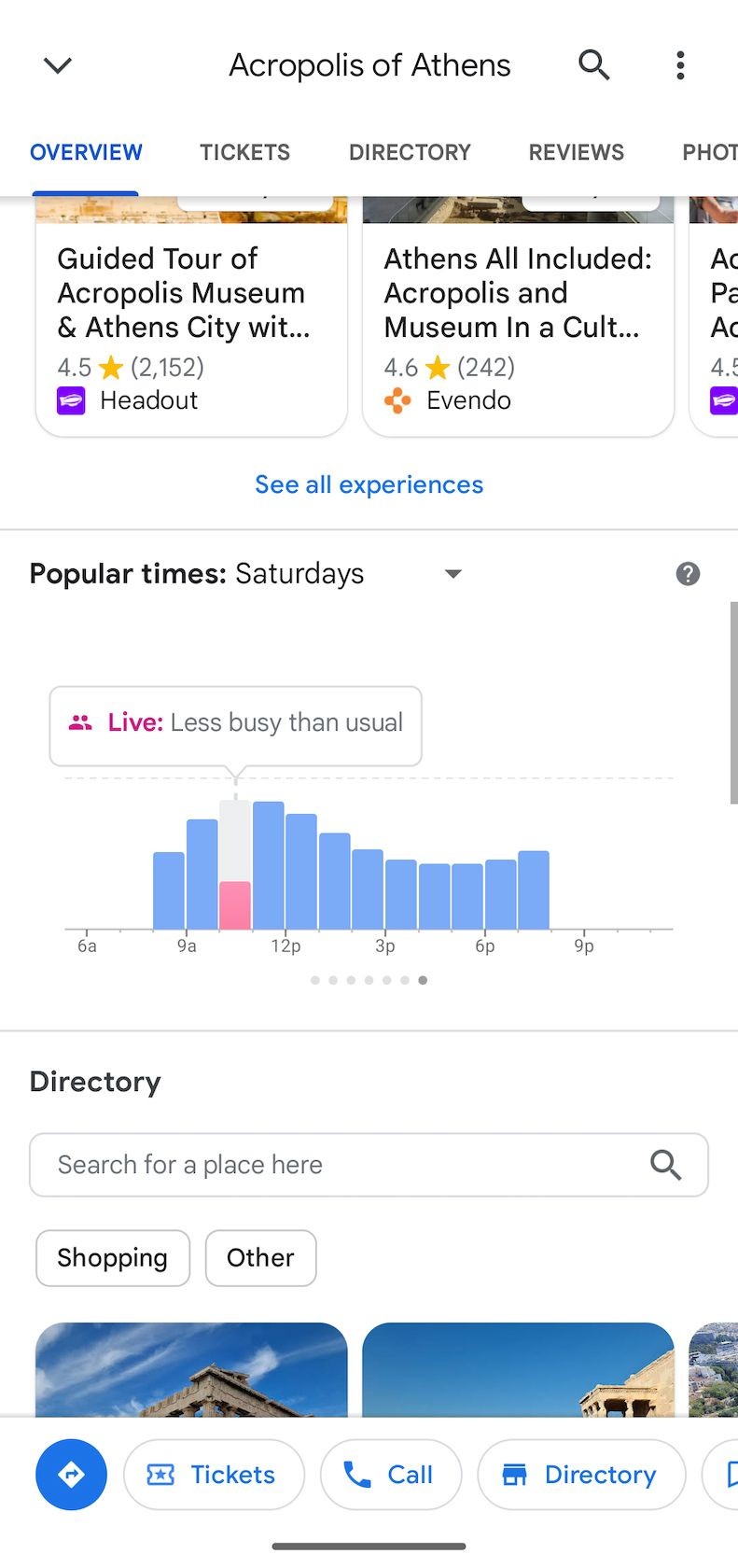 Ảnh chụp màn hình hiển thị dữ liệu trực tiếp về thời gian đông đúc trong Google Maps