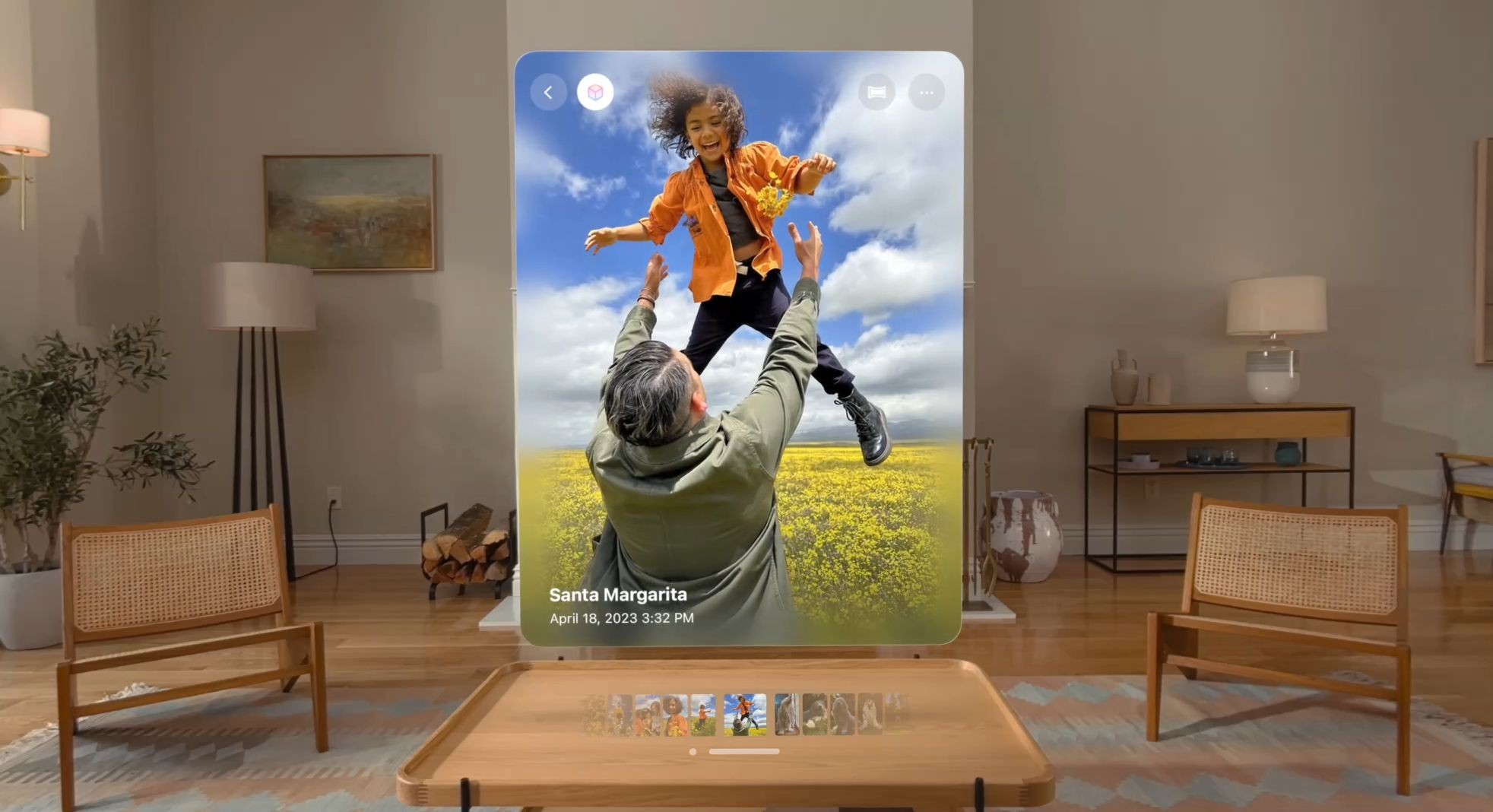 Ảnh không gian trên Apple Vision Pro