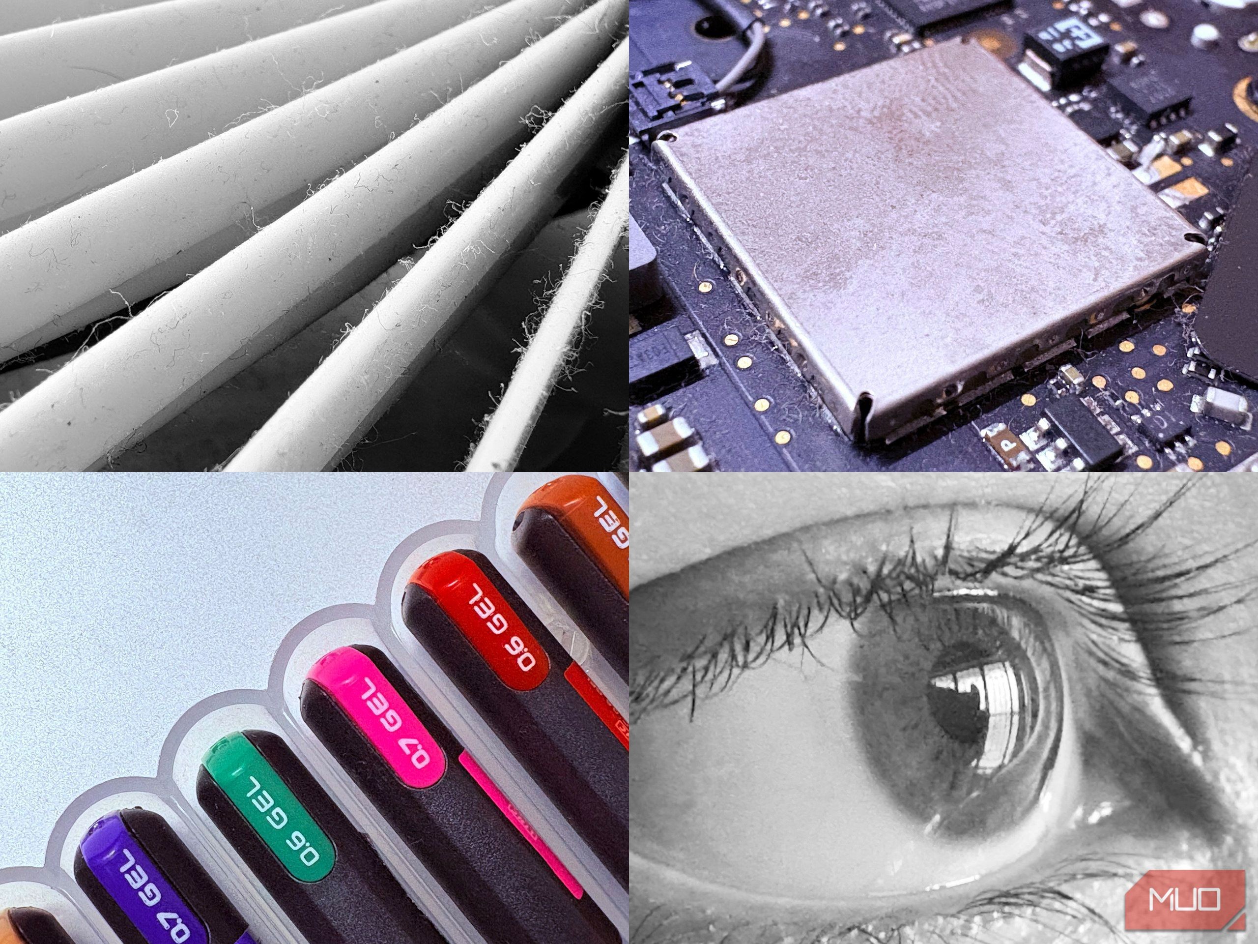 Ảnh macro chế độ iPhone 16 - các vật dụng thông thường