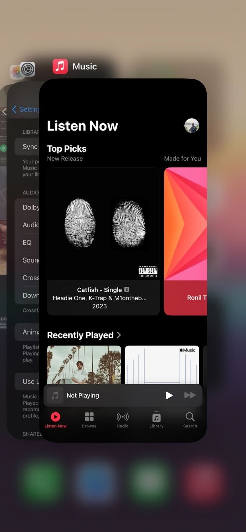 App Switcher trên iPhone